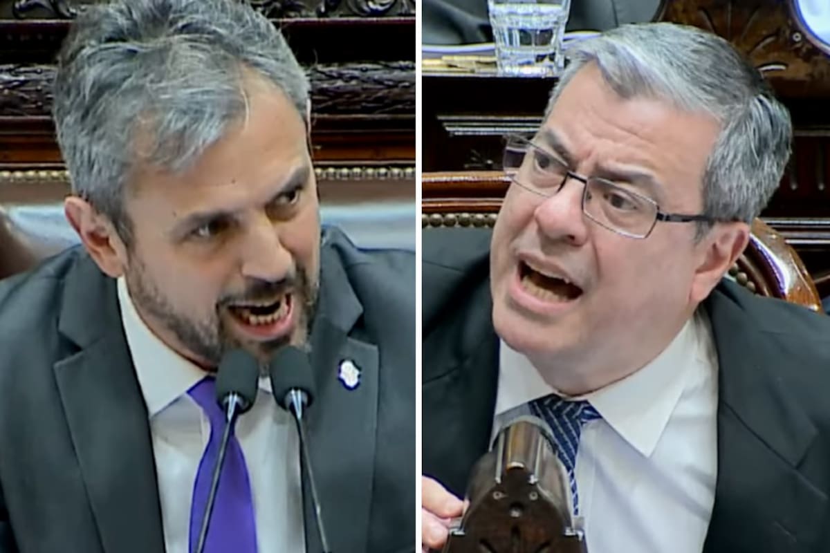 El presidente de la Cámara de Diputados, Martín Menem, protagonizó un fuerte cruce con el jefe del bloque de Unión por la Patria (UxP), Germán Martínez