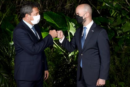 El Presidente de la Cámara de Diputados, Sergio Massa y el asesor especial de la Casa Blanca, Juan González, en Tigre