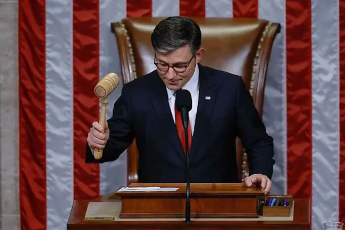 El presidente de la Cámara de Representantes, Mike Johnson, encabezó la iniciativa para aprobar el proyecto de ley.