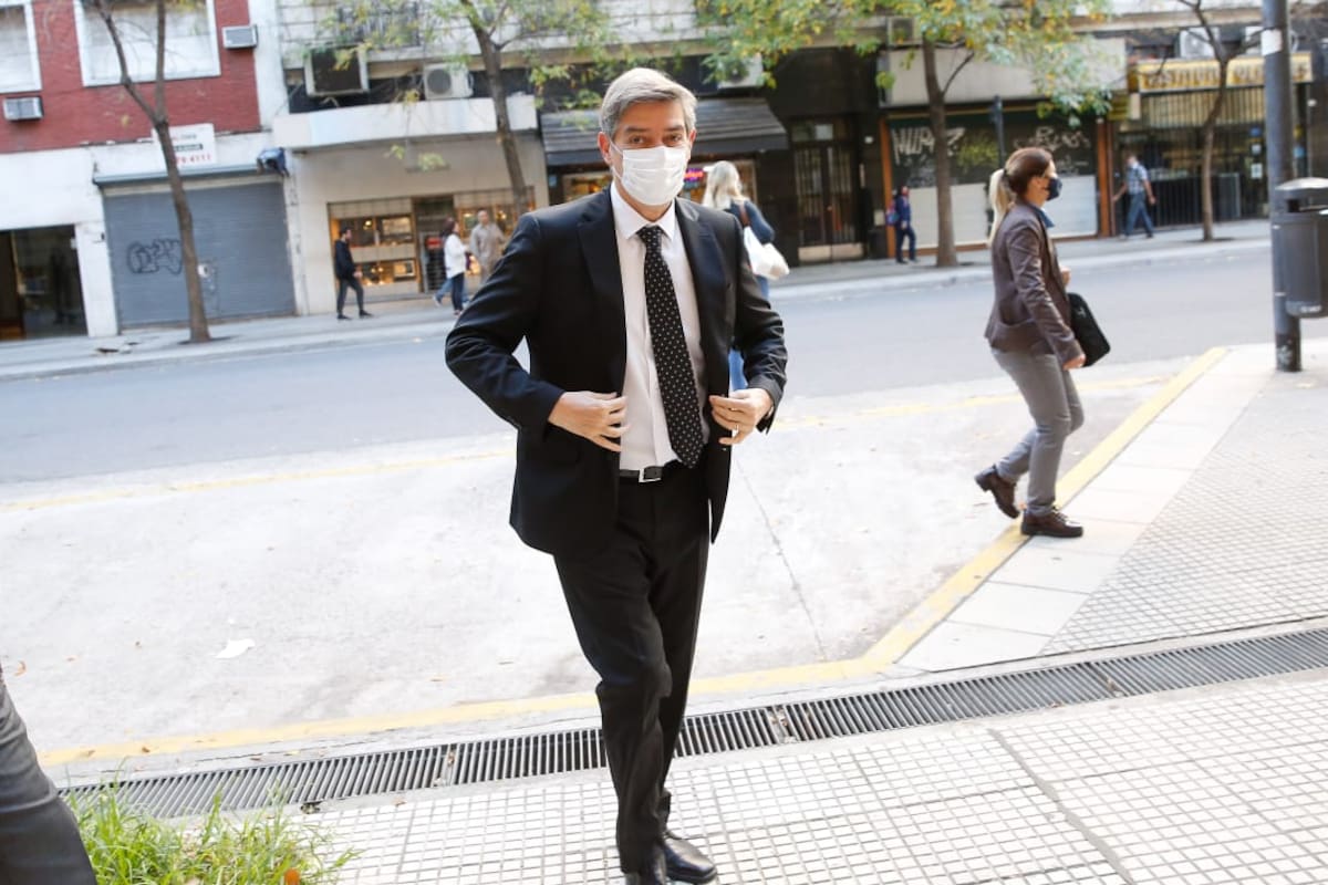 El presidente de la Corte, Horacio Rosatti, llega a tribunales