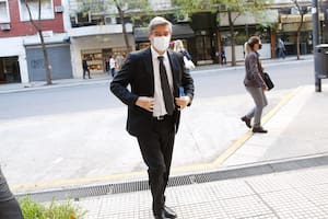 El presidente de la Corte, Horacio Rosatti, llega a tribunales