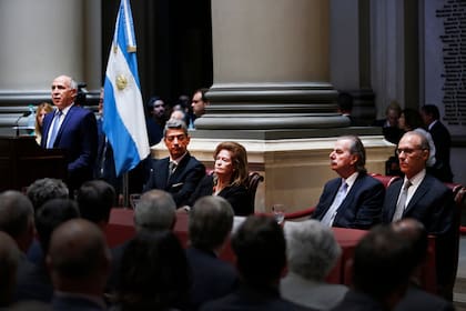 El presidente de la Corte Suprema de Justicia de la Nación, Ricardo Lorenzetti, durante la inauguración del año judicial, el 6 de marzo de 2018