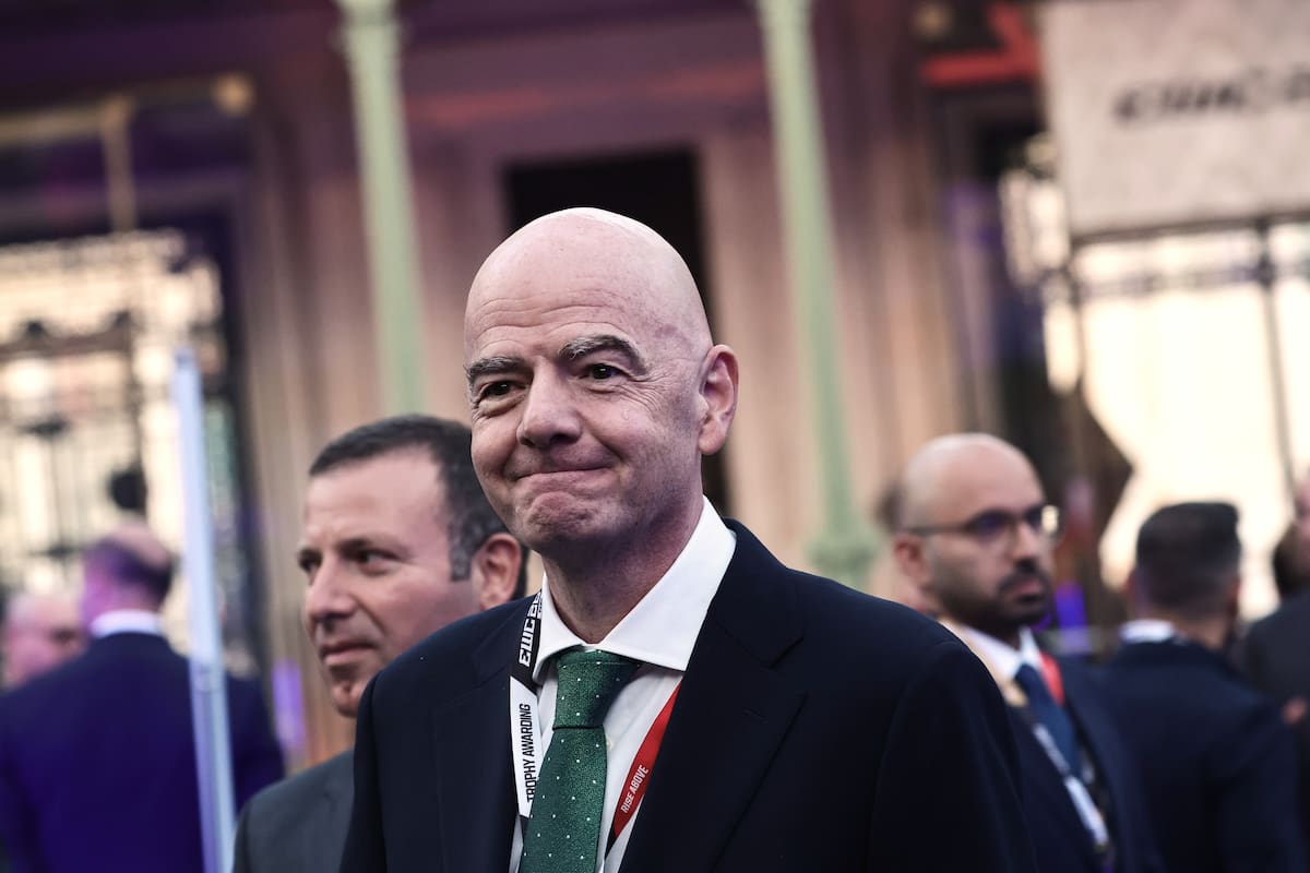 El presidente de la FIFA Gianni Infantino durante la clausura del Mundial de Esports en el Grand Pal