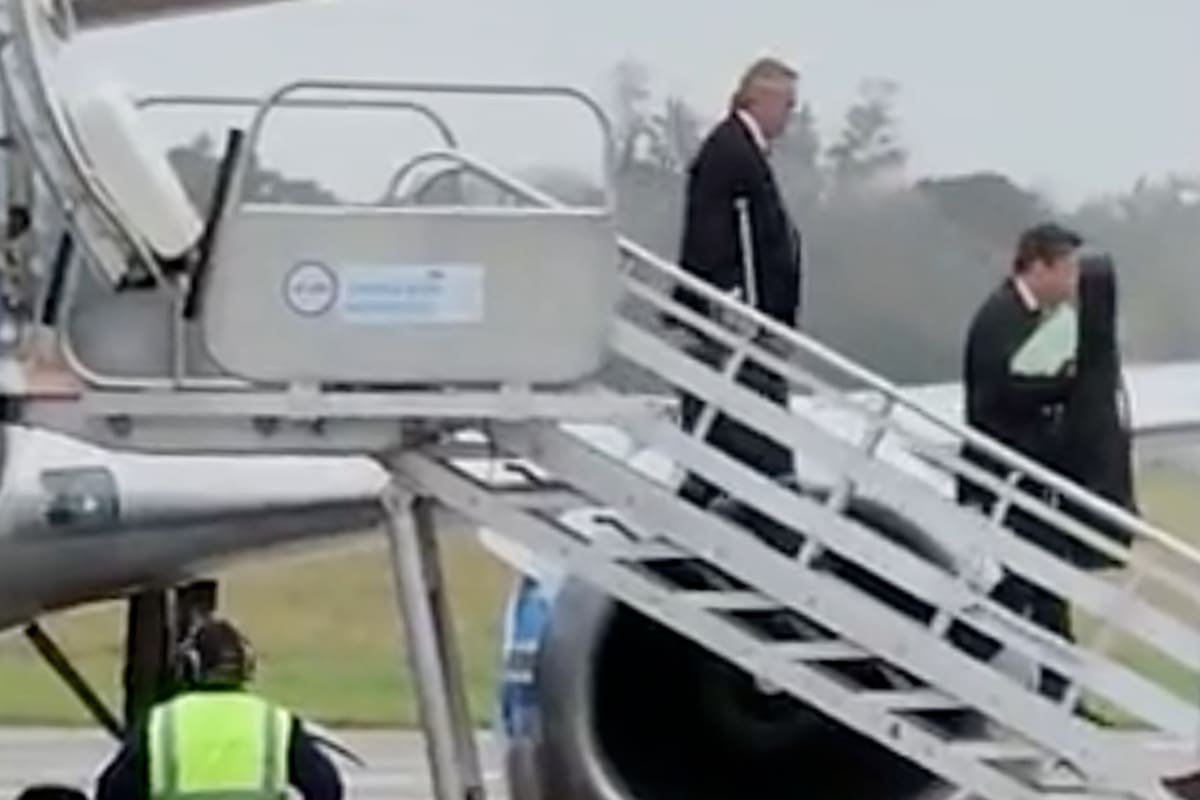 EL presidente de la Nación Alberto Fernández llegó a Mar del Plata a la hora que comenzaba el acto de Cristina