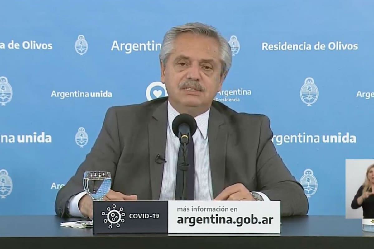 El presidente de la Nación, Alberto Fernández, extendió el ASPO en 10 provincias