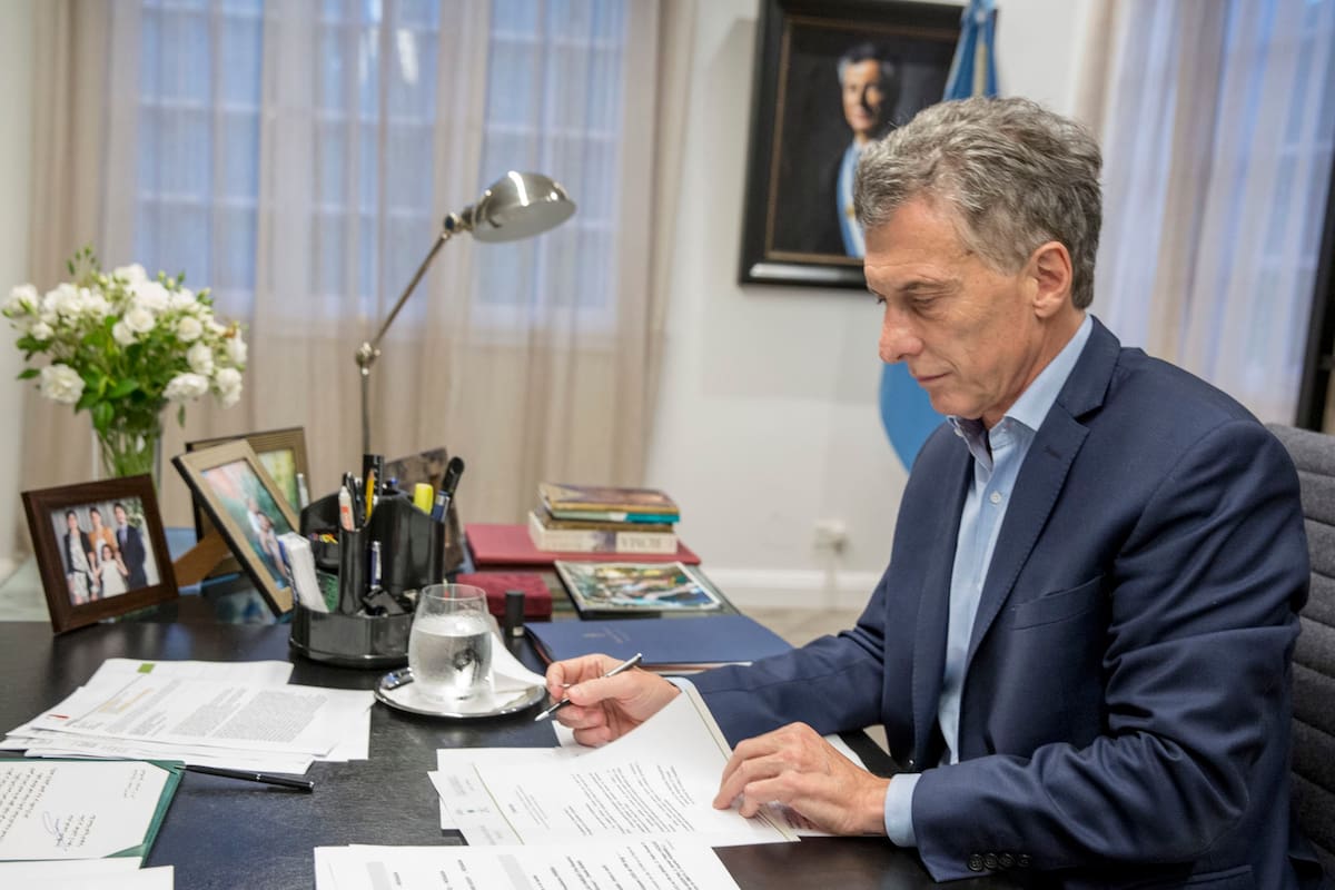 EL presidente de la Nación, Mauricio Macri