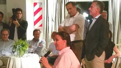 El presidente de la Nación, Mauricio Macri junto a la vicepresidenta, Gabriela Michetti, en Olivos