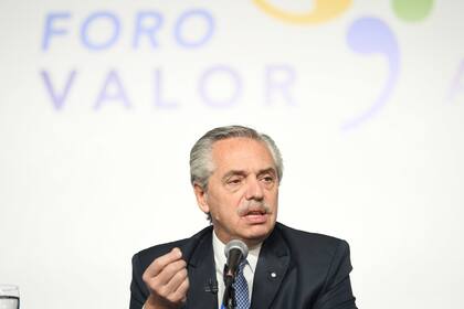 El presidente de la República Argentina, Alberto Fernández