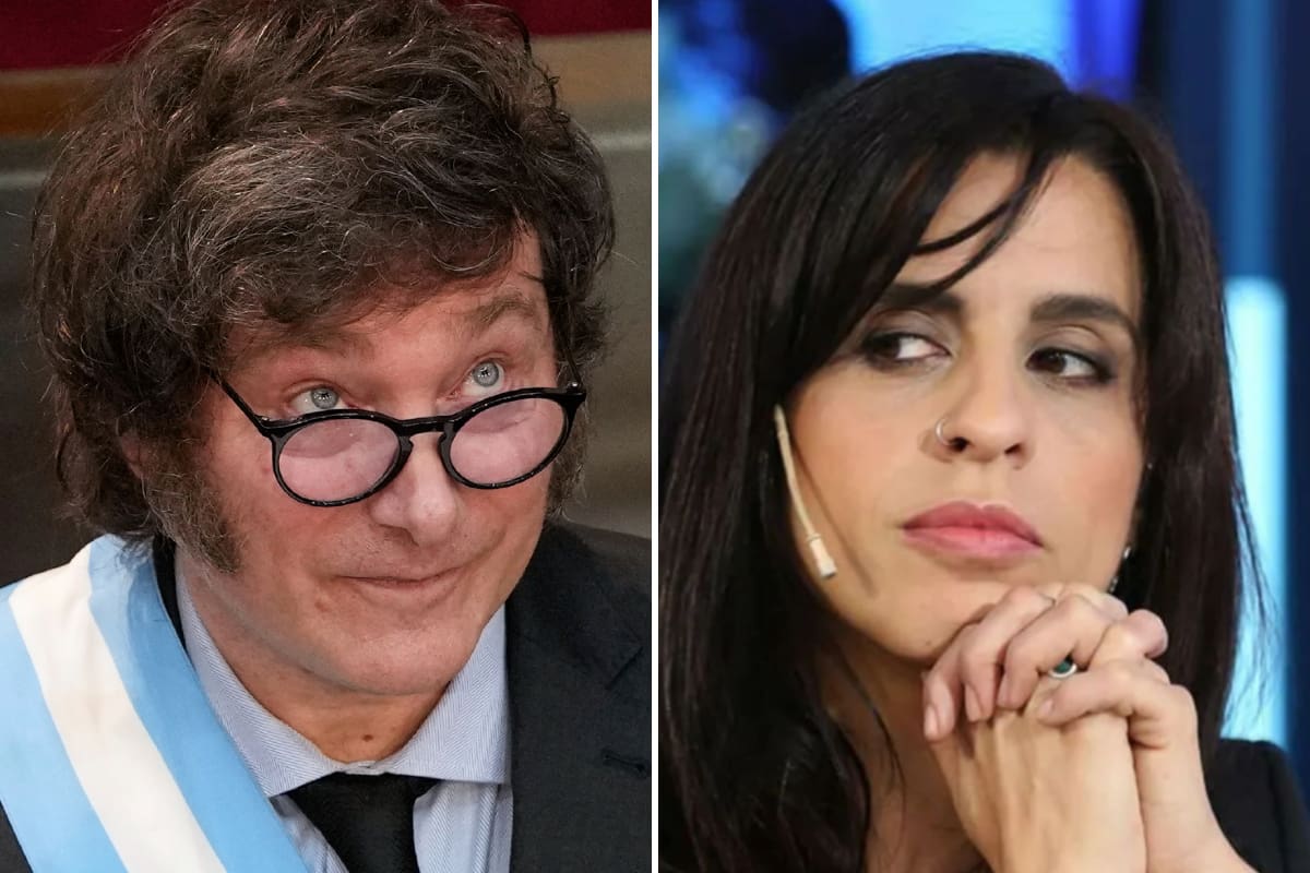 El presidente de la República Argentina, Javier Milei, junto a la extitular del Inadi Victoria Donda