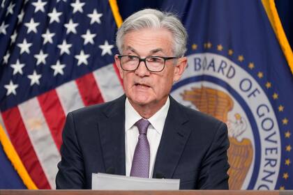 El presidente de la Reserva Federal Jerome Powell en una conferencia de prensa, el miércoles 21 de septiembre de 2022, en Washington. (AP Foto/Jacquelyn Martin)