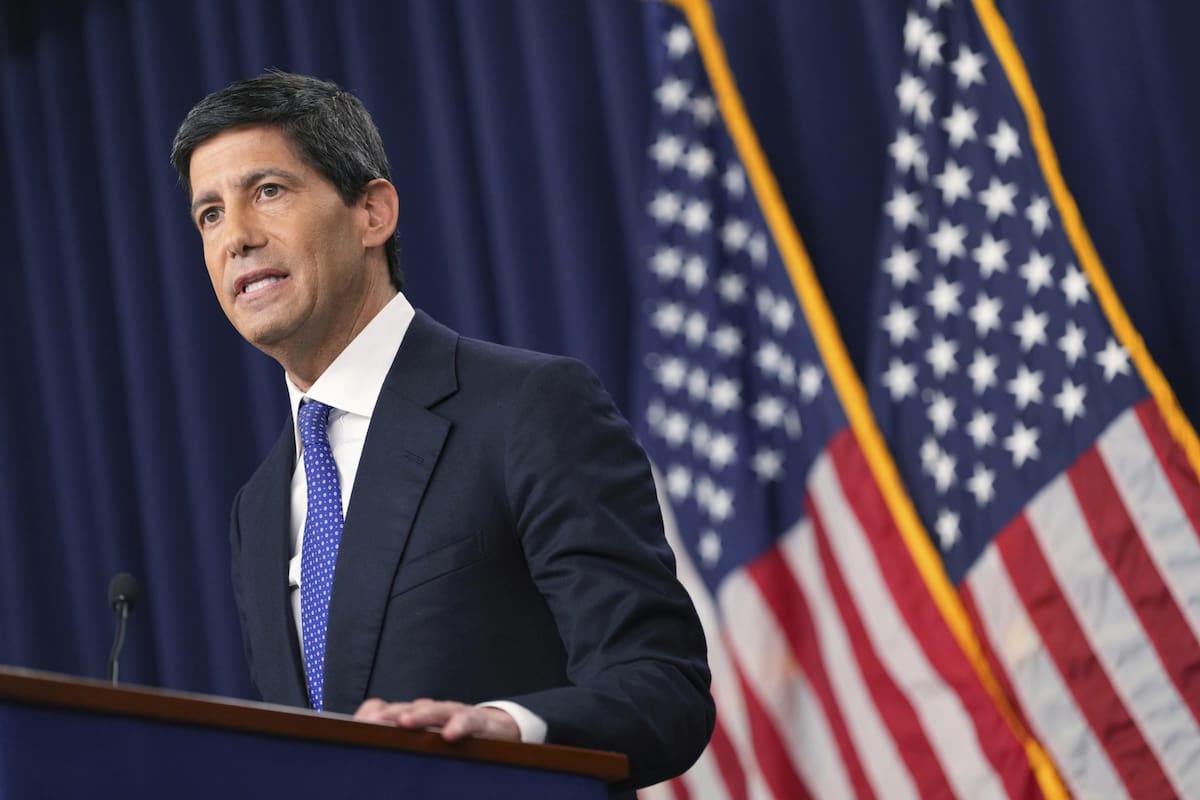 El presidente de la Reserva Federal, Kevin Warsh, en una conferencia de prensa este miércoles.