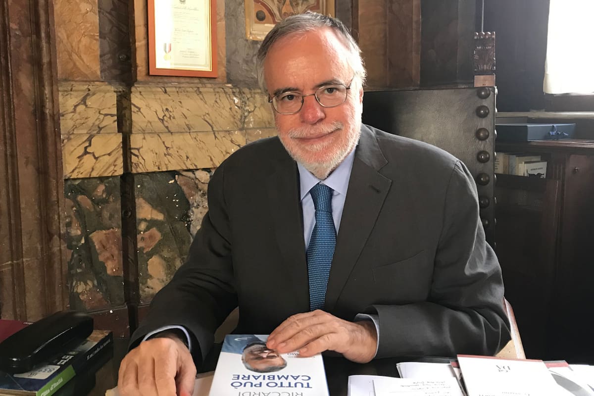 El presidente de la Sociedad Dante Alighieri, Andrea Riccardi