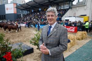 El presidente de la Sociedad Rural Argentina, Nicolás Pino