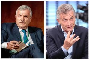 El presidente de la UCR, Gerardo Morales, y el expresidente Mauricio Macri