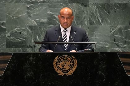 El presidente de Nauru, David Ranibok Adeang, habla ante la 79na sesión de la Asamblea General de las Naciones Unidas