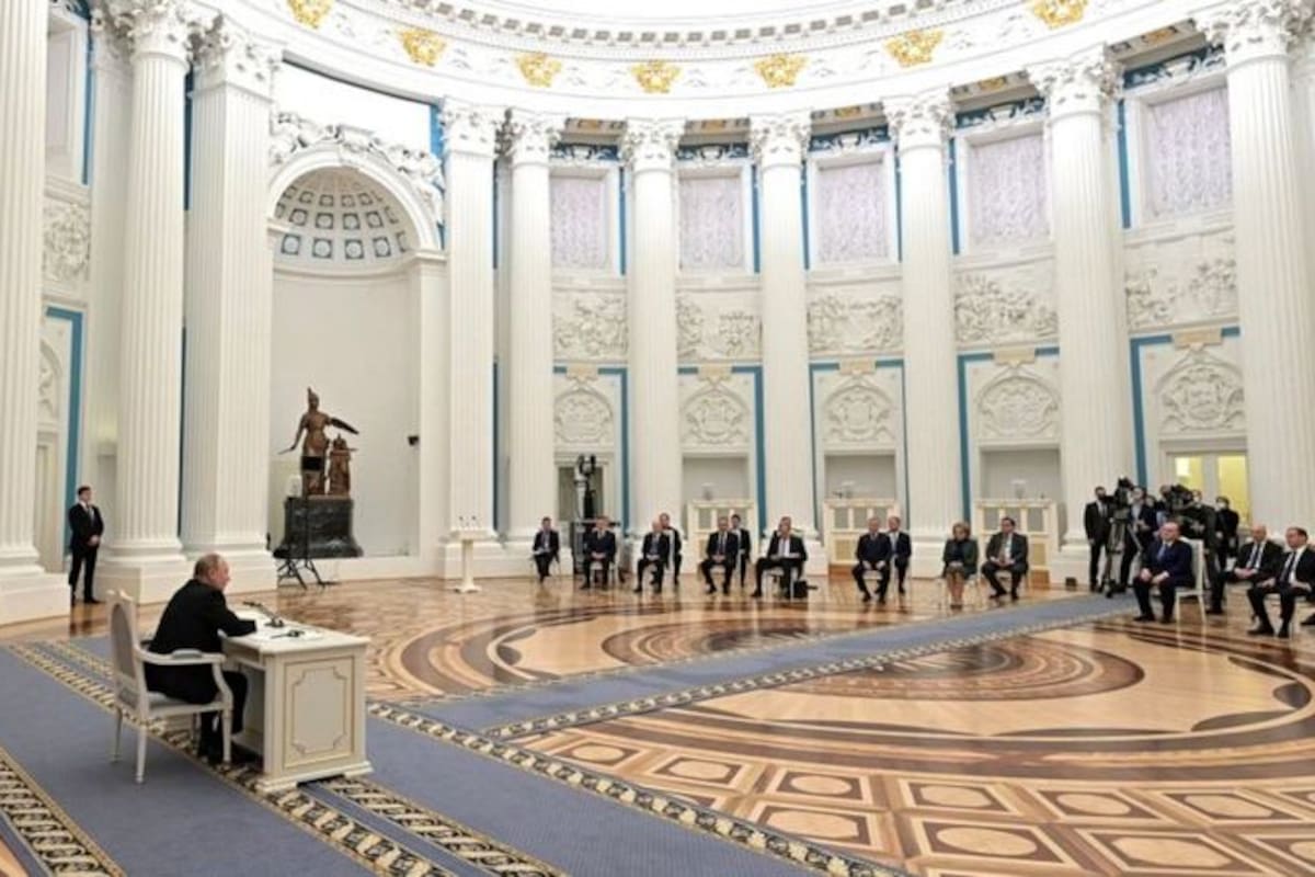 El presidente de Rusia Vladimir Putin en el Kremlin