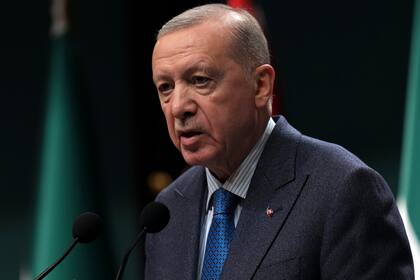 El presidente de Turquía, Recep Tayyip Erdogan, en una conferencia de prensa en Ankara (Archivo)