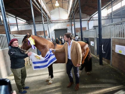 El presidente de Uruguay habló con expositores de su país