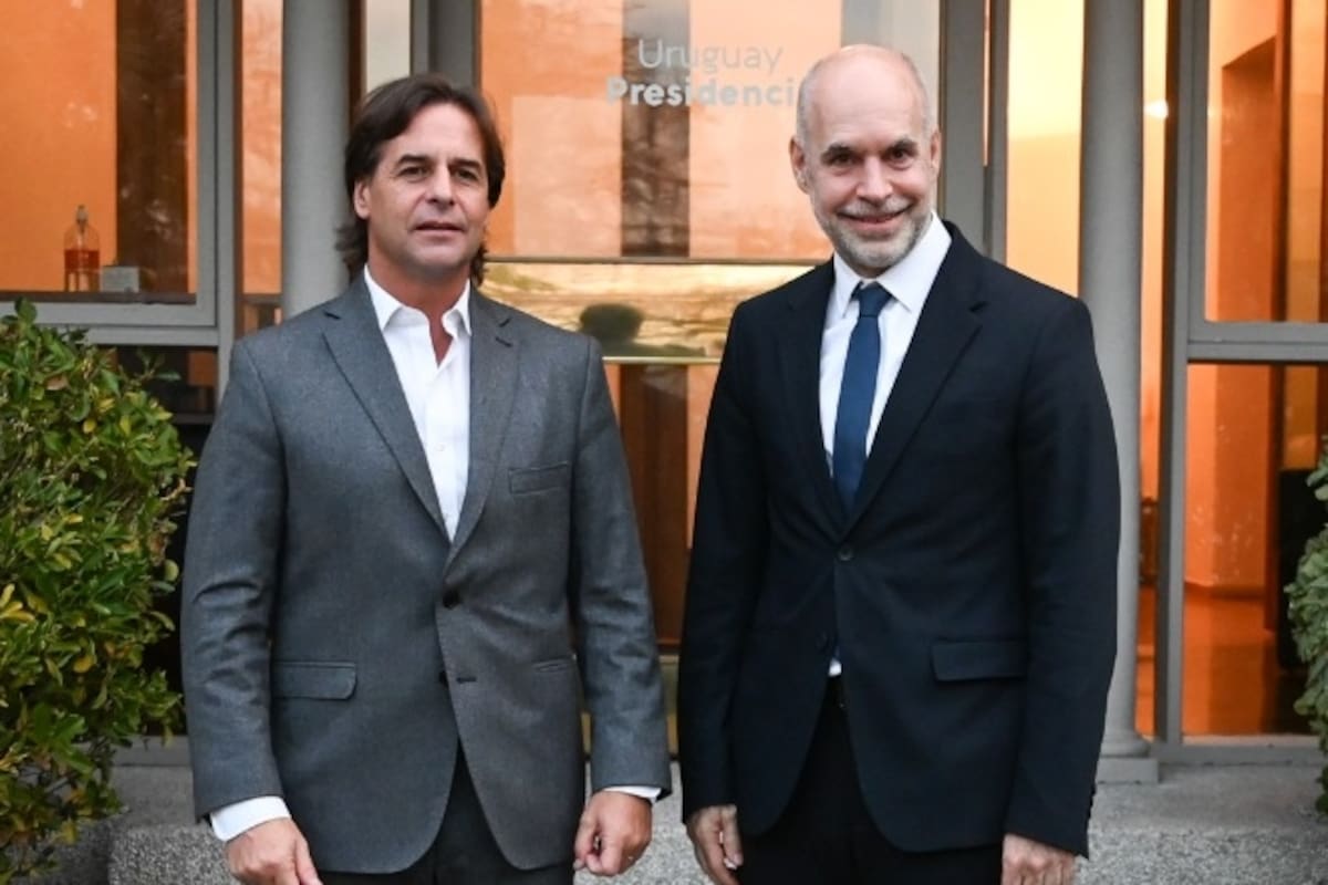 El presidente de Uruguay recibió al jefe de gobierno porteño en Montevideo