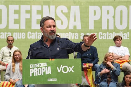 El presidente de Vox, Santiago Abascal