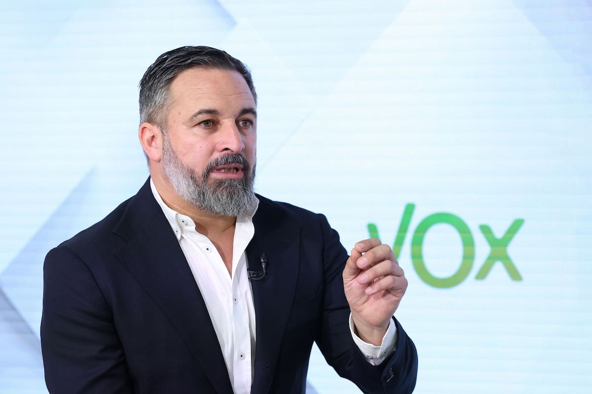 El presidente de Vox, Santiago Abascal