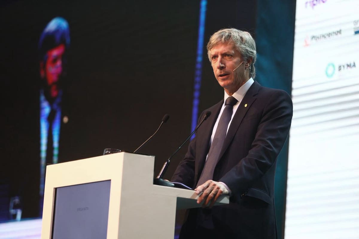 El presidente del Banco Central, Santiago Bausili