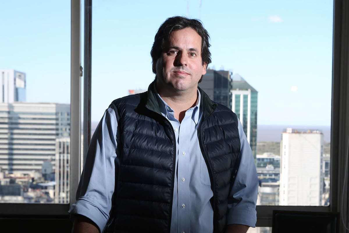 El presidente del Centro de Navegación, Julio Delfino