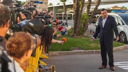 El presidente del Consejo Nacional de Deportes, Víctor Francos, anunció el acuerdo alcanzado