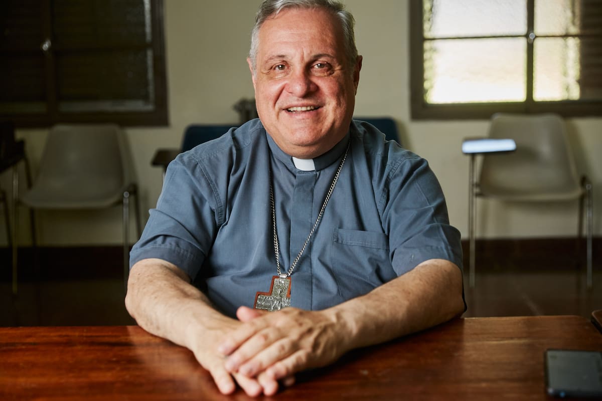 El presidente del Episcopado, monseñor Marcelo Daniel Colombo