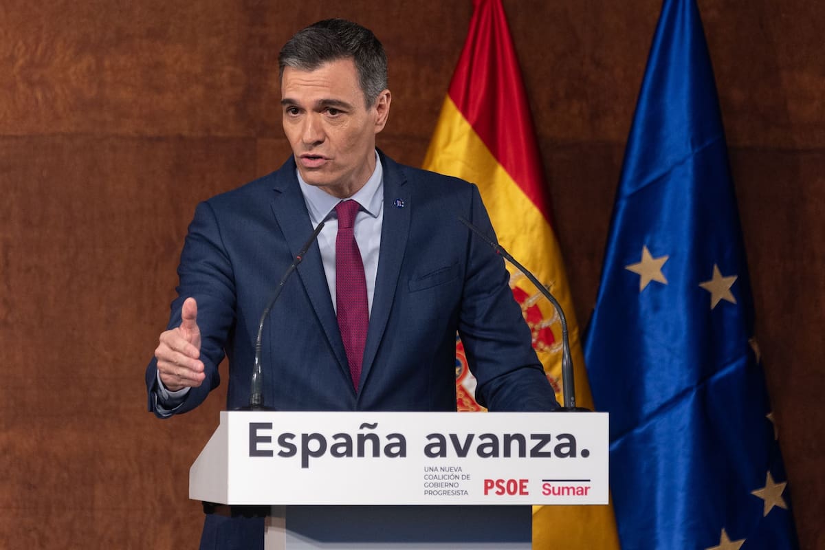 El presidente del Gobierno en funciones, Pedro Sánchez