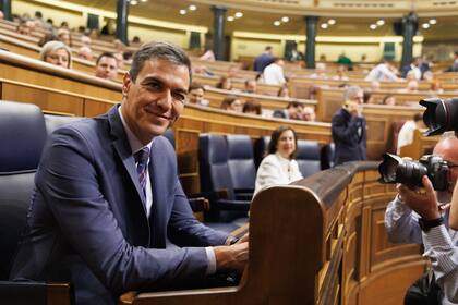 El presidente del Gobierno en funciones, Pedro Sánchez, durante una sesión plenaria, en el Congreso de los Diputados, a 21 de septiembre de 2023, en Madrid, España.