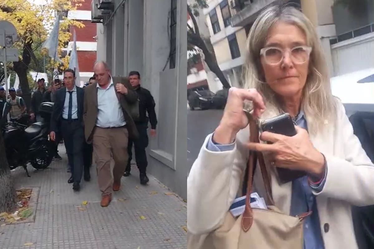 El presidente del INTA, Nicolás Bronzovich (atrás), y la vicepresidenta, María Beatriz "Pilu" Giraudo