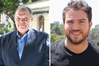 El presidente del INTA, Nicolás Bronzovich, y el presidente de la Agencia Administradora de Bienes del Estado (AABE), Nicolás Pakgojz