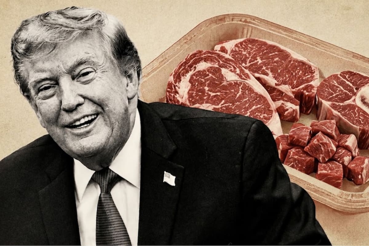 El presidente Donald Trump anunció un acuerdo destinado a reducir el costo de la carne molida en Estados Unidos