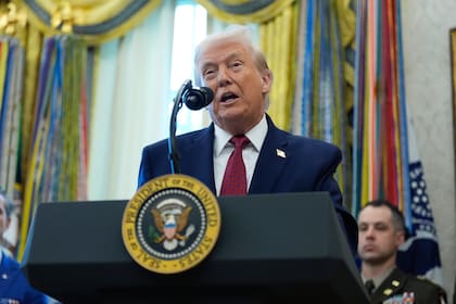 El presidente Donald Trump en el Despacho Oval de la Casa Blanca, el 15 de diciembre de 2025, en Washington. (AP Foto/Alex Brandon)