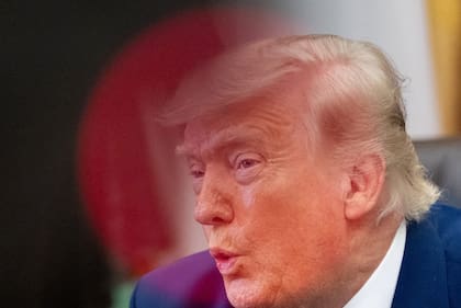 El presidente Donald Trump, en el Salón Oval