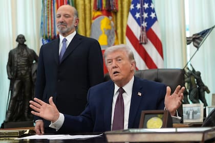 El presidente Donald Trump, en el Salón Oval.