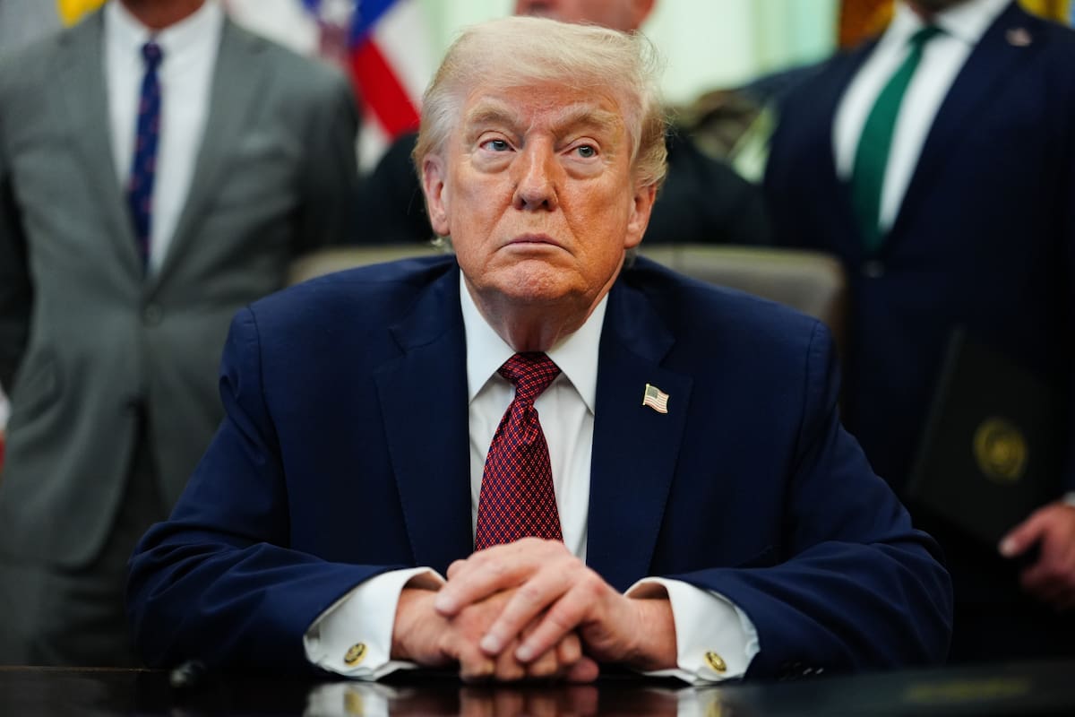 El presidente Donald Trump, en el Salón Oval de la Casa Blanca
