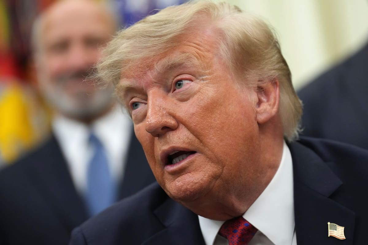 El presidente Donald Trump en la Oficina Oval en la Casa Blanca en Washington