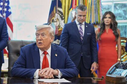 El presidente Donald Trump, en un acto en la Casa Blanca.