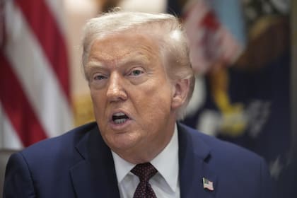 El presidente Donald Trump, en una reunión de gabinete en la Casa Blanca.