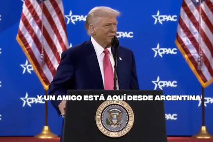 El presidente Donald Trump se refirió a Milei como su "amigo" en el cierre de la CPAC