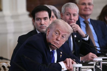 El presidente Donald Trump y el secretario de Estado, Marco Rubio, en la Casa Blanca.