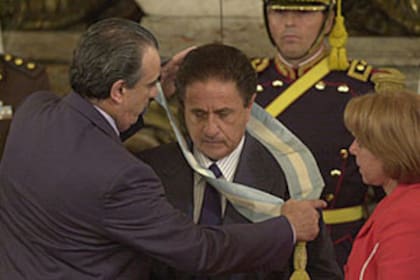 El presidente Duhalde, al asumir la Presidencia