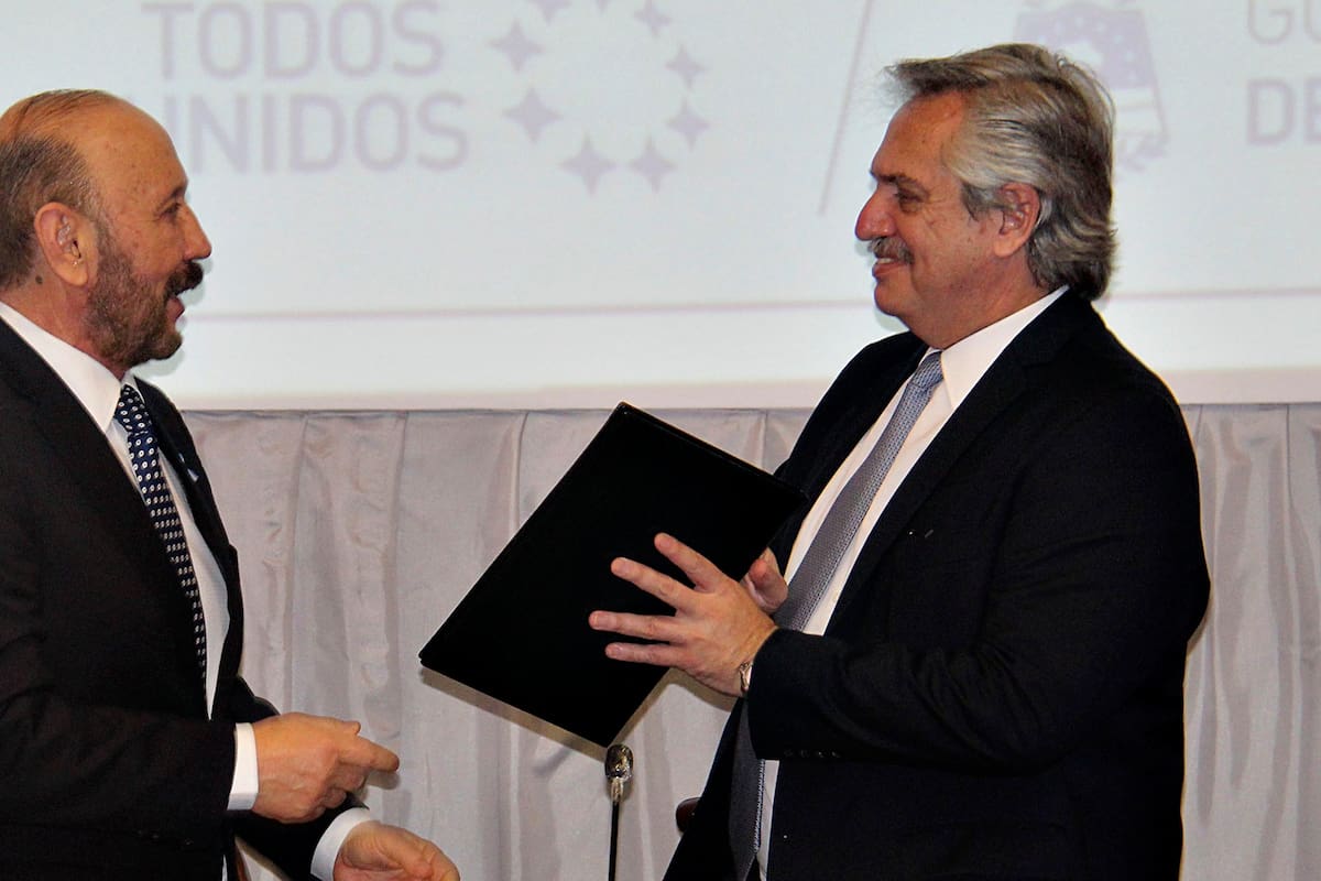 El Presidente durante el acto en Formosa