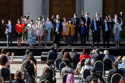 El presidente electo de Chile, Gabriel Boric, durante la presentación de su gabinete de gobierno, el mes pasado