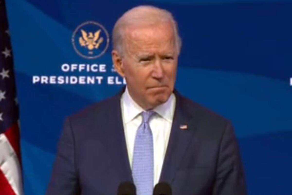 El presidente electo de los Estados Unidos, Joe Biden