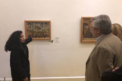 El presidente electo se encuentra en México y visitó hoy una muestra