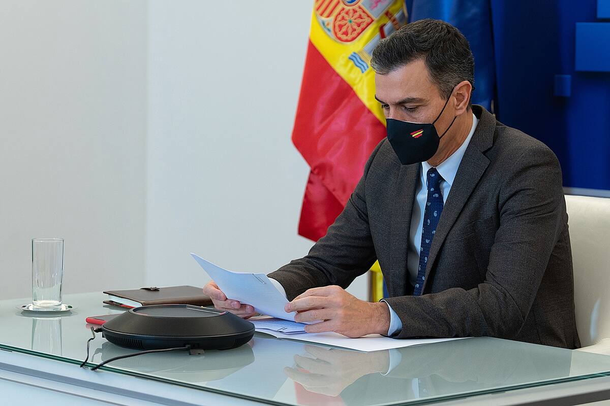El presidente español Pedro Sánchez