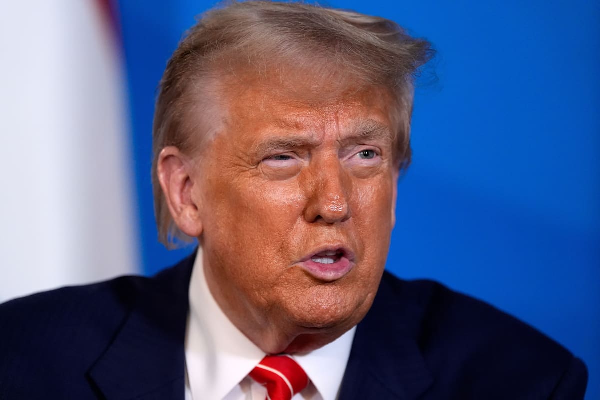 El presidente estadounidense, Donald Trump, en la cumbre de la OTAN en La Haya, Holanda, el 25 de junio de 2025. (AP Foto/Alex Brandon)